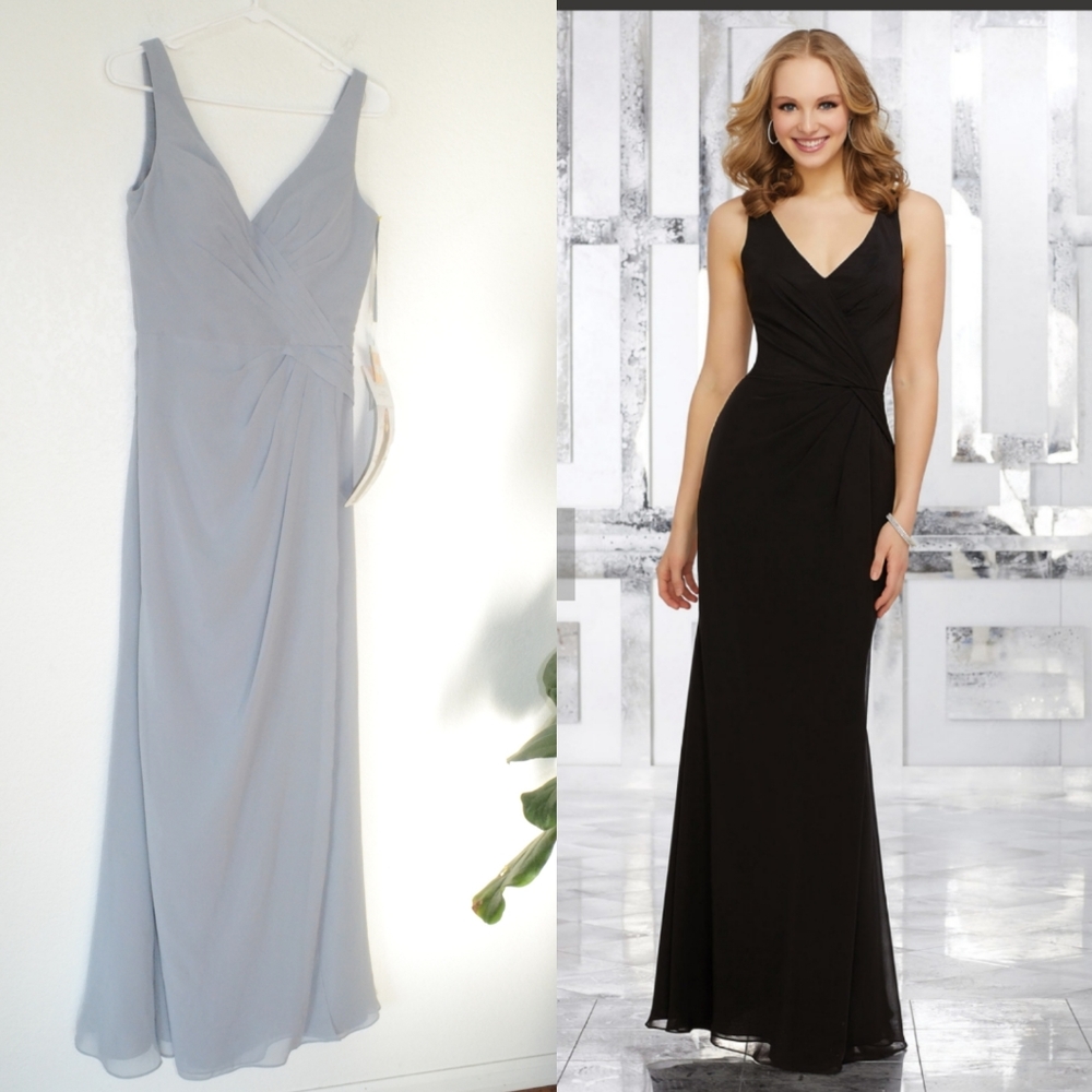 Madeline Gardner Chiffon Bridesmaids Dress Size US 6 NWT